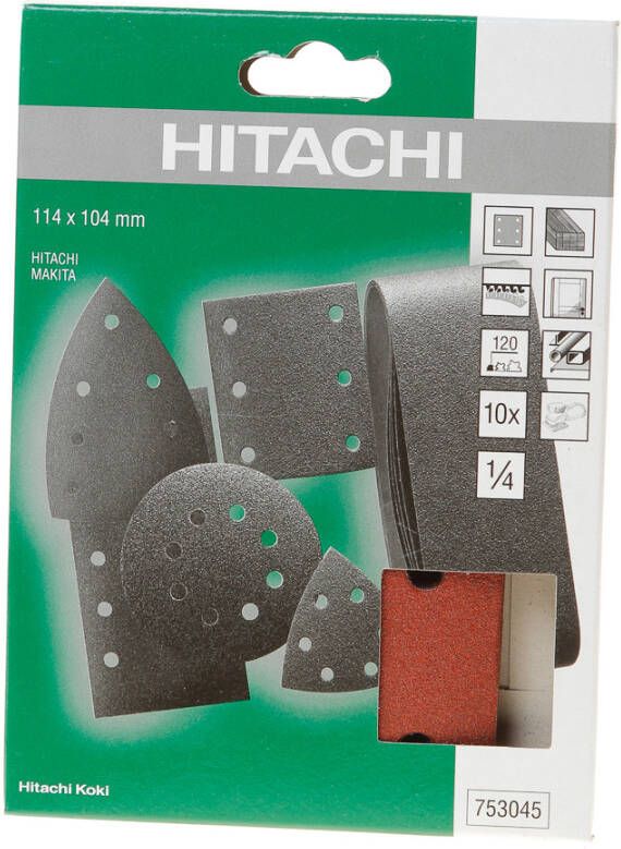 Hikoki Accessoires Schuurpapier 114X104Mm K120 (10 St) (Oud 750875) 753045