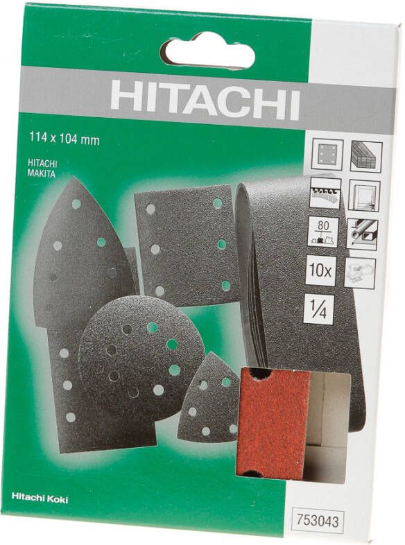 Hikoki Accessoires Schuurpapier 114X104Mm K80 (10 St) (Oud 750874) 753043