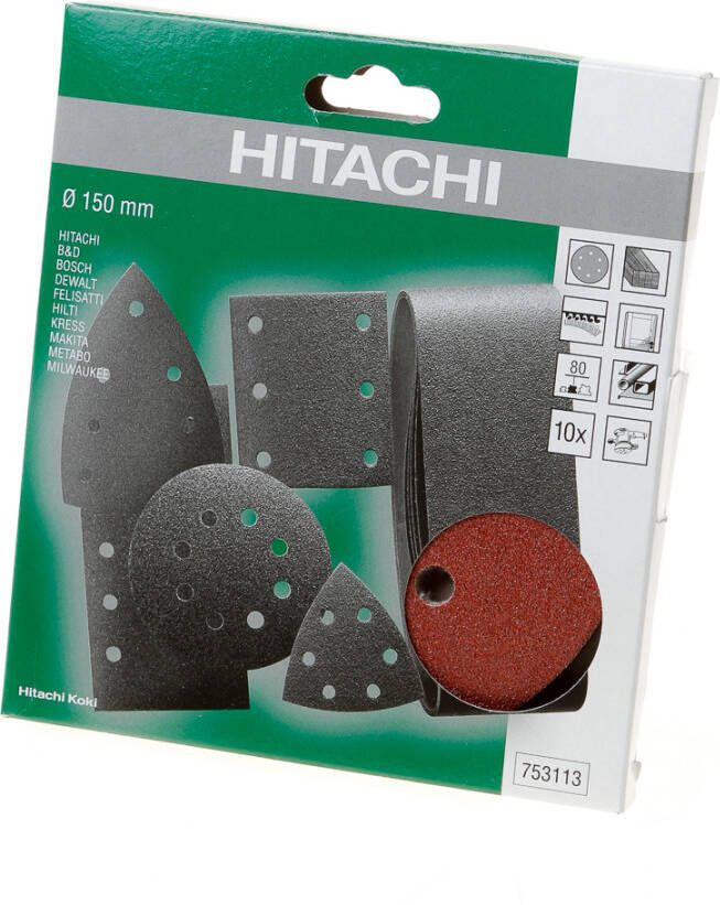 Hikoki Accessoires Schuurschijf D.150 K80 (10 St) 753113