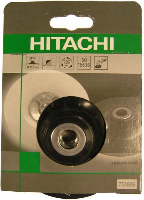 Hikoki Accessoires Steunschijf Met Moer 125 Mm Zacht Iso 15636 753807