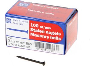 Hjz Stalen nagel bb 40x2.5 (100)