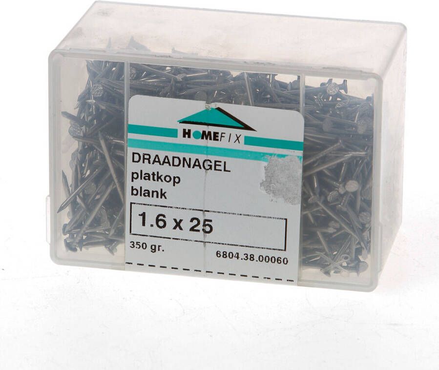 Homefix Draadnagel Blank Pk 1.6X25 | 200 gram 6702.40.00010