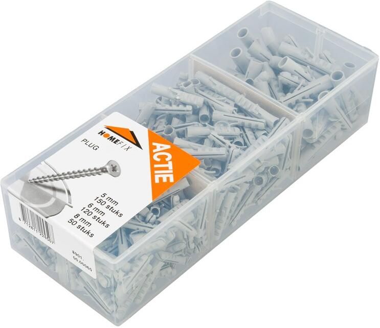 Homefix Assortimentskuip Pluggen 5Mm 6Mm 8Mm 8901.00.00060