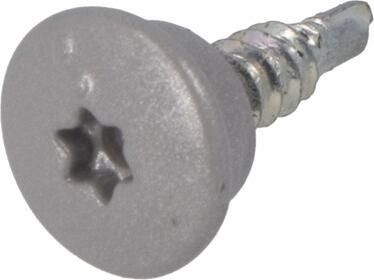 Dak & Gevel Dak&Gevel Dakpanprofielschroef Bp-1 Vz Lbk Torx TX25 Blank Aluminium Ral9006 4.8X20 | 50 stuks 6307.01.37120 - Foto 2