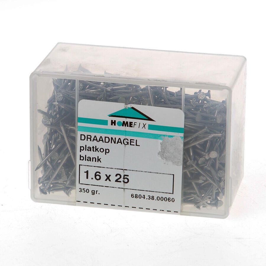 Homefix Draadnagel Blank Pk 1.6X25 | 200 gram 6702.40.00010
