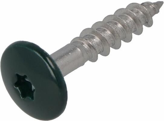 Hoenderdaal Fasteners Hoenderdaal Hpl Schroef Rvs-A2 Torx TX20 Dennengroen Ral6009 4.8X25 | 100 stuks 0346.30.37122