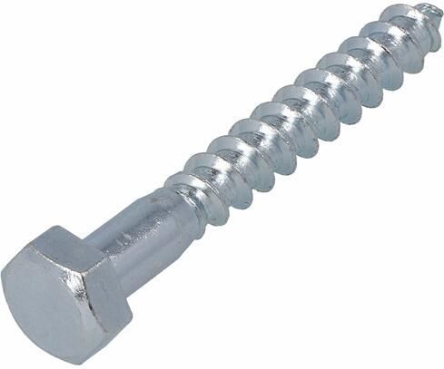 Hoenderdaal Fasteners Hoenderdaal Houtdraadbout Vz 4.6 Sw-8 Din571 5X40 | 200 stuks 2040.01.41601 - Foto 2