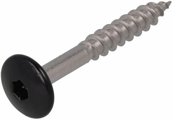 Dak & Gevel Dak&Gevel Kleurkopschroef Rvs-A2 Zwart Ral9005 4.8X25 | 50 stuks 6304.30.37123