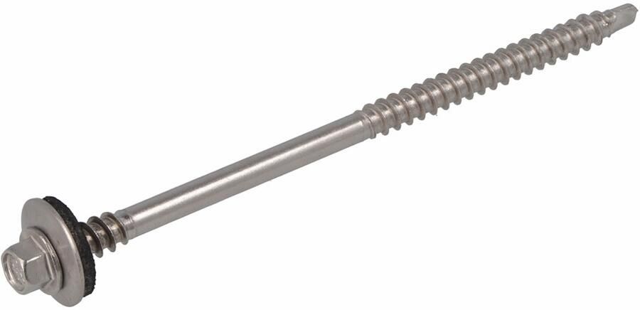 Dak & Gevel Dak&Gevel Sandwichpaneelschroef Bp-2 Rvs-A2 6K Sw-8 19Mm Hout 7.0 6.5X185 | 20 stuks 6309.30.59501
