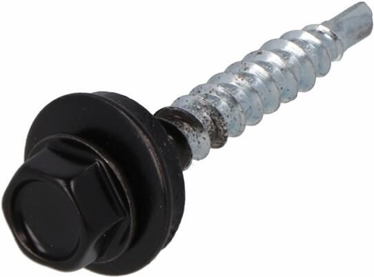 Dak & Gevel Dak&Gevel Profielplaatschroef Vz Gitzwart Ral9005 4.9X35 | 200 stuks 6304.01.37442