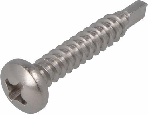 Hoenderdaal Fasteners Hoenderdaal Plaatschroef Zelfborend Rvs-A2 Ck PH2 Din7504N 4.2X16 | 200 stuks 0336.30.28720 - Foto 2