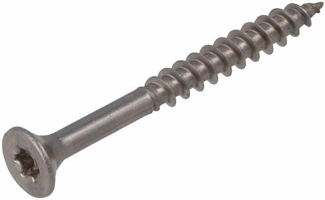 Hoenderdaal Fasteners Hoenderdaal Spaanplaatschroef Rvs-A2 Platkop deeldraad Torx TX20 4.0X70 42 | 200 stuks 0206.30.26201