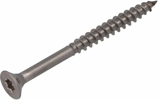 Hoenderdaal Fasteners Hoenderdaal Spaanplaatschroef Rvs-A2 Platkop deeldraad Torx TX25 5.0X120 70 | 200 stuks 0206.30.42801