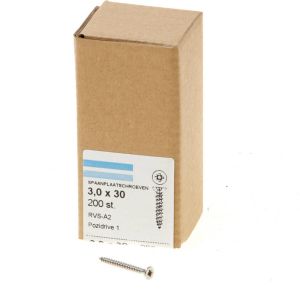 Hoenderdaal Spaanpl.schr.rvs pk pz1 3.0X30 vd