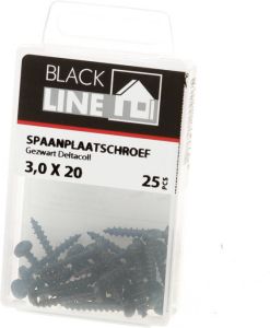 Hoenderdaal Spaanpl.schr.zwart ck tx10 3.0X20(25)