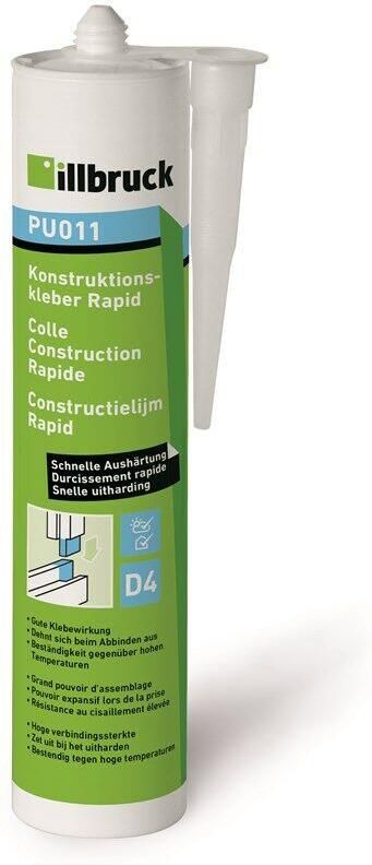 Illbruck PU011 Constructielijm Rapid | 310 ML PU011328547