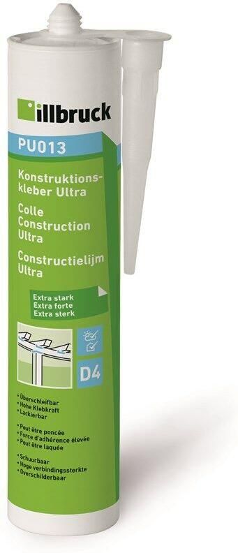 Illbruck PU013 Constructielijm Ultra transparant 310ml koker PU013328569