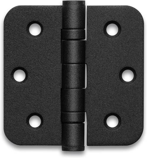 In-Door Kogellagerscharnier Ferro kogellager zwart incl. schroeven 76x76