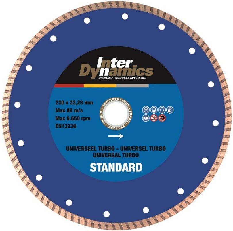 InterDynamics Inter Dynamics Diamantzaag Turbo Standard 115x22 2mm 315115