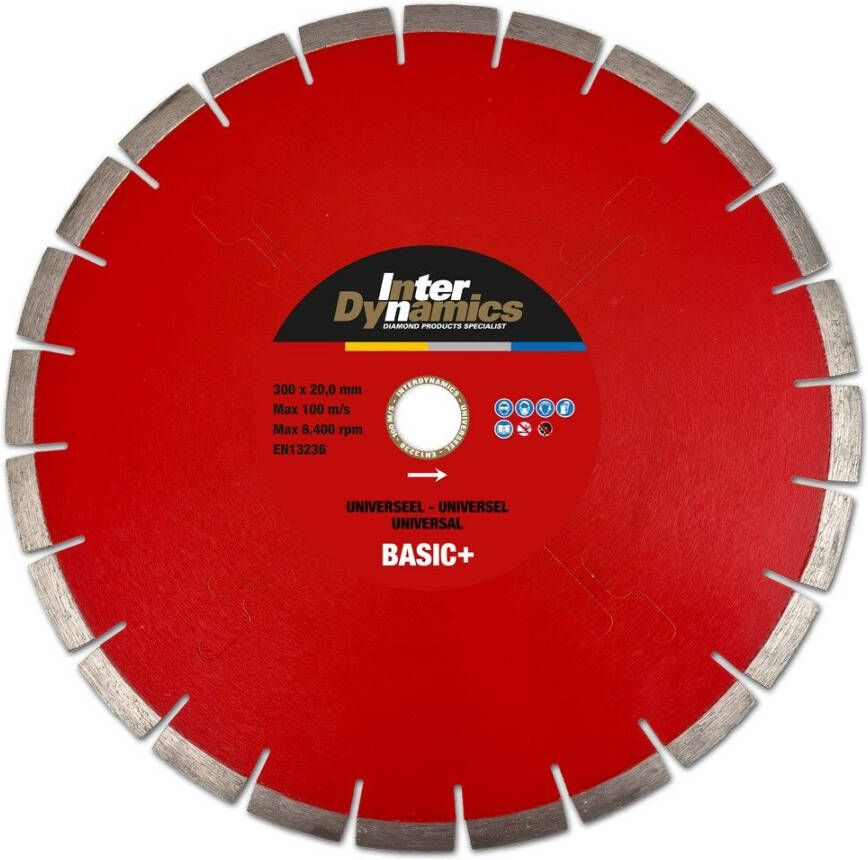 InterDynamics Inter Dynamics Diamantzaag Universeel Basic+ | 230 x 22 23mm 412293