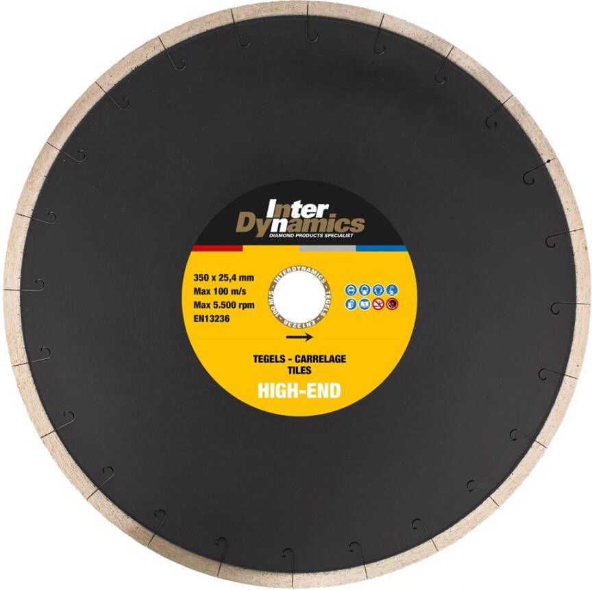 InterDynamics Inter Dynamics Diamantzaag Tegels High-End 300x25 4mm 639301