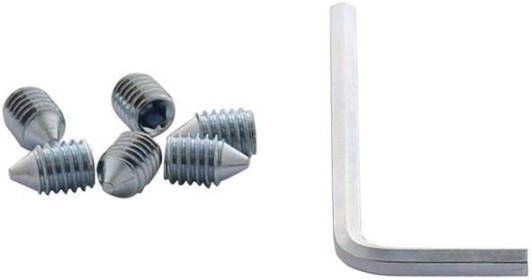 Intersteel Accessoireset A: 6 inbusbout M6x9 conisch met inbussleutel