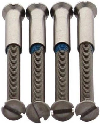 Intersteel Accessoireset H: 4 patentboutjes M4x40mm met hulsjes M4 rvs