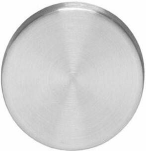 Intersteel Afdekplaatje kunststof verdekt met nokken ø55x8mm circulair geborsteld rvs