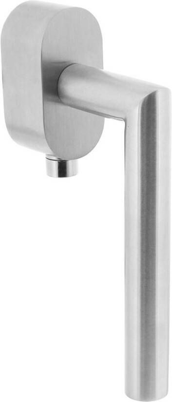 Intersteel Afsl. raamkruk hoek 90° op ovale rozet met st