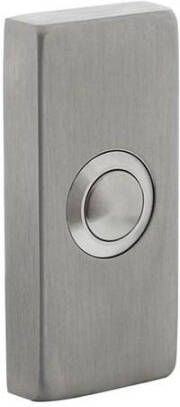 Intersteel Beldrukker rechthoekig verdekt 65x30x10mm rvs