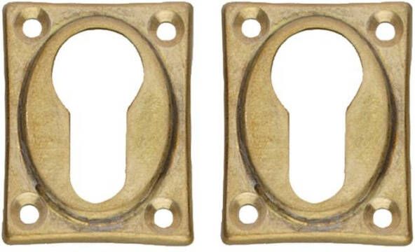 Intersteel Cilinderrozetten 47x37x5mm Messing Pc 47X37X5 Mess