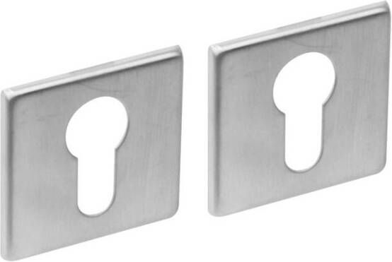 Intersteel Cilinderrozetten verdekt 50x50x5mm rvs