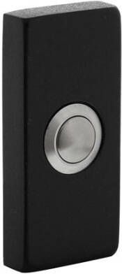 Intersteel Deurbel rechthoekig 65x30x10mm verdekt structuur zwart