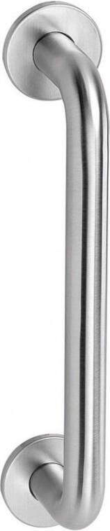 Intersteel Deurgreep op rond rozet 345 mm rvs geborst.