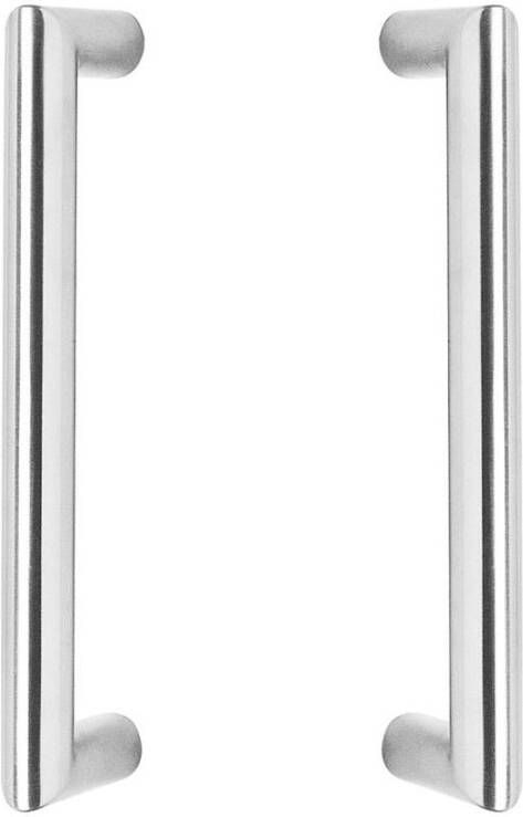 Intersteel Deurgrepen per paar recht-90° 220x65x20 hart op hart 200 RVS incl.bevestiging