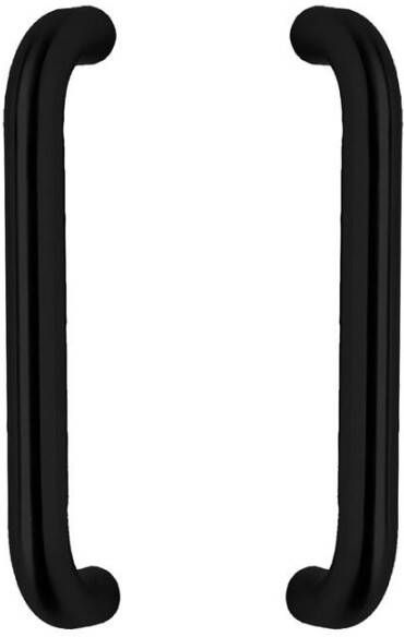 Intersteel Deurgrepen per paar U-vorm 325x70x25mm hart op hart 300mm rvs mat zwart