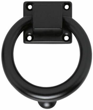 Intersteel Deurklopper rond 107 mm mat zwart