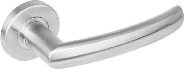 Intersteel Gatdeel 1278 rechts Blok op rond rozet staal met 7mm nok RVS