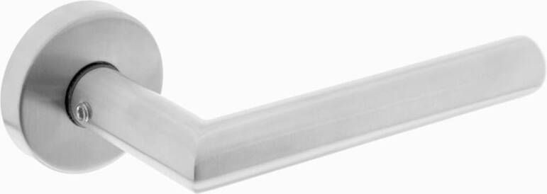 Intersteel Deurkr.Hoek 90° m.rozet rvs geborst.