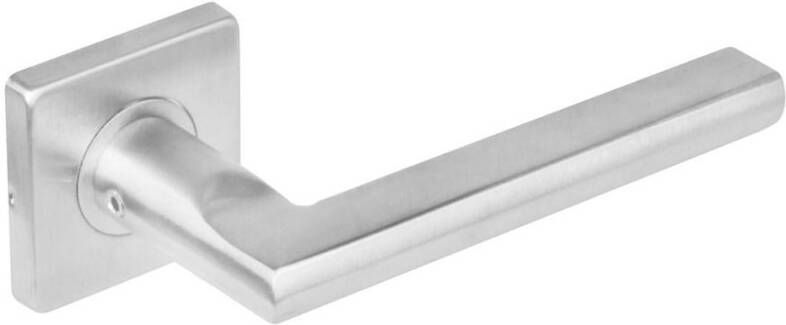 Intersteel Deurkr.Hoek 90° plat vierk.rozet rvs geborst.