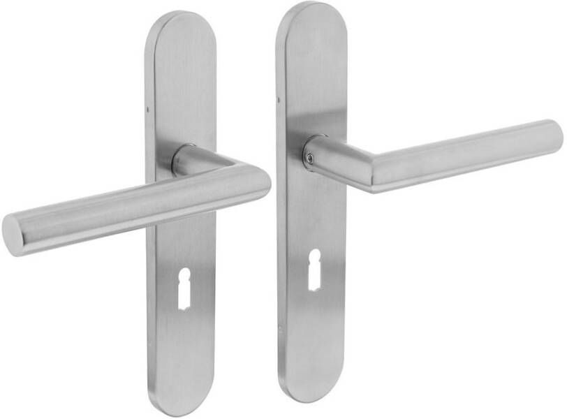 Intersteel Deurkr.Hoek 90° schild sl.gat 56 mm rvs gebor