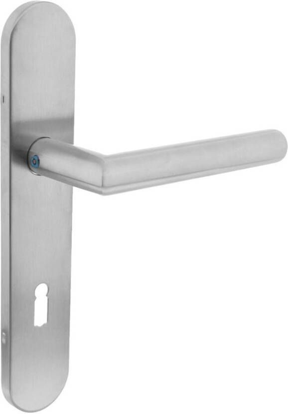 Intersteel Deurkr.Hoek 90° schild sl.gat 72 mm rvs gebor