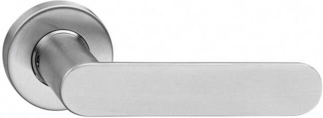 Intersteel Gatdeel Massief strak-elegant op rozet met ring met veer RVS