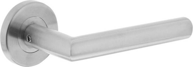 Intersteel Gatdeel rechts Hoek 90°op rond rozet 55mm plus 7mm nokken RVS EN1906 4