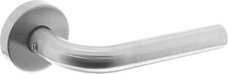 Intersteel Deurkr.Recht m.rozet rvs geborst.