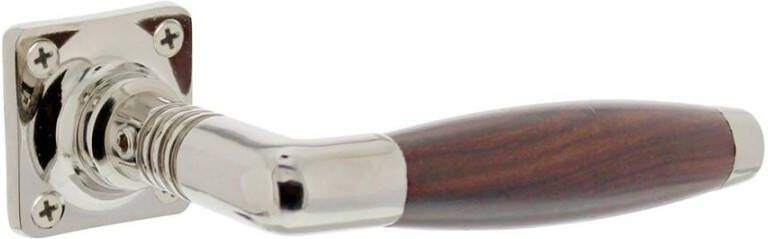 Intersteel Deurkr.Ton Palissander met vierkant rozet nik