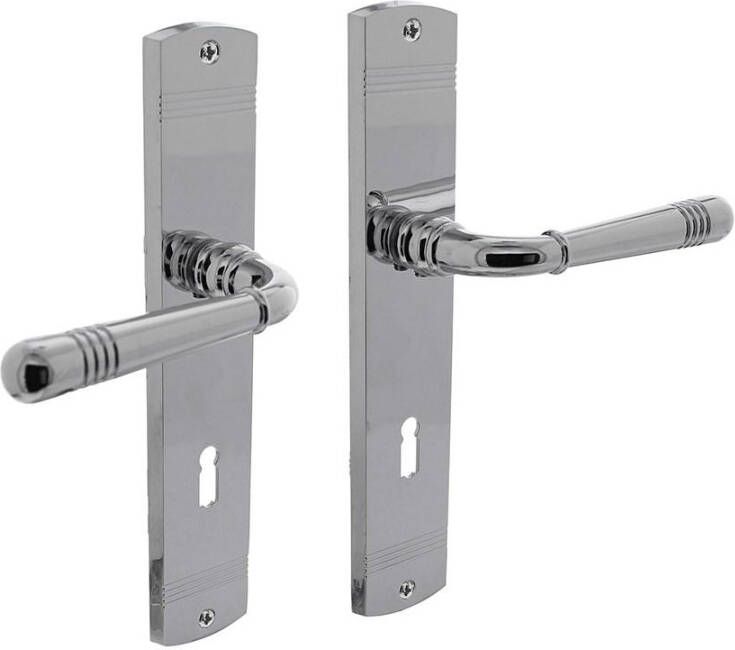 Intersteel Deurkruk 1705 Emily op langschild sleutelgat 72mm chroom
