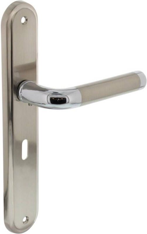 Intersteel Deurkruk Agatha schild sl.gat 56 mm chroom