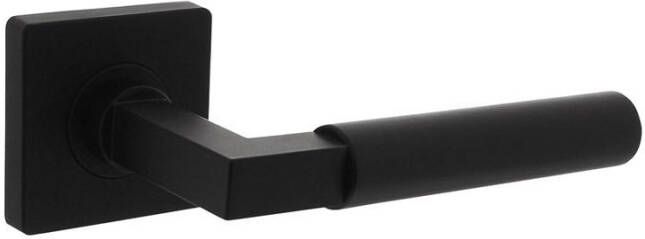 Intersteel Deurkruk Baustil op vierkante rozet met nokken 55x55x10mm zwart