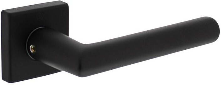 Intersteel Deurkruk Broome met rozet 50x50x10mm + 7mm nokken alu. zwart